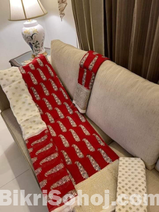 PURE KHADDI COTTON SCREEN PRINT 3PIC (সেলাই ছাড়া)